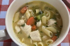 Simple soup for my bad stomach.