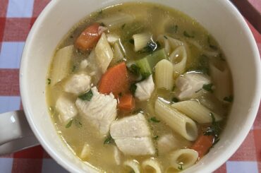 Simple soup for my bad stomach.