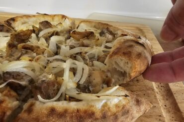 Think I got my new oven dialed in. Chicken and onion with cream sauce @ 900f for 3:10