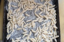 Making some ricotta cavatelli