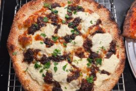 A few pizzas I made.