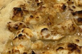 Pizza chèvre et miel