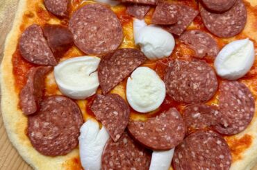 First sourdough pizzas in the Roccbox — pretty happy with the result