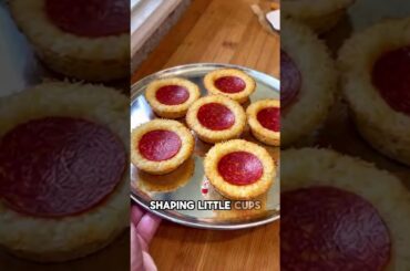 Pepperoni 🍕 mini cups #recipe #easyrecipe