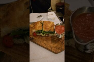 Gelato and Tuscan Sandwich at Firenze Gelateria & Caffè - Florence Italy