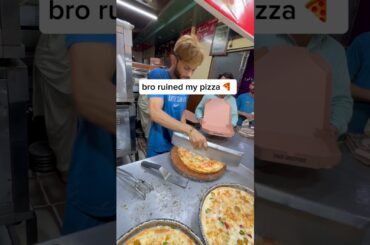 $1 pizza 🍕 #streetfood #pizza #food