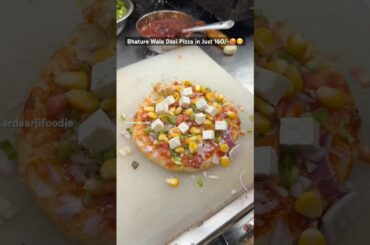Bhature Wala Desi Pizza in Just 160/-🥵😋 #food #foodforfoodies #bhaturerecipe #foodblogger
