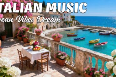 🎶 Italian Vibes & Mediterranean Music 🎶 2+ Hours Scenic Amalfi Coast & Lake Como Beautiful 4K