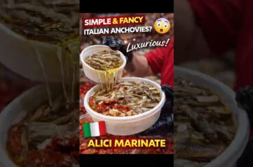 This Italian Anchovy Dish Looks Simple… But It’s Actually Luxury 😳 #italianfood #streetfood #foodie