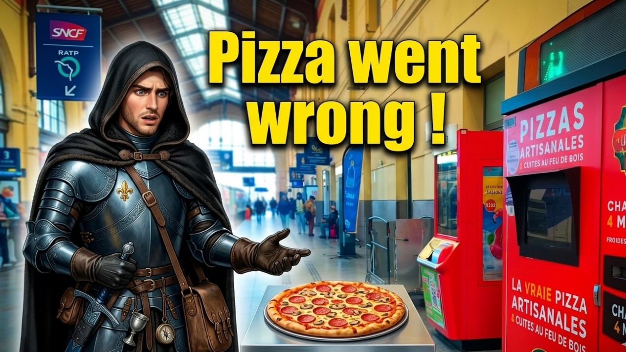 I tried the Pizza Vending Machine in France๐ I tried the Pizza Vending Machine in France๐