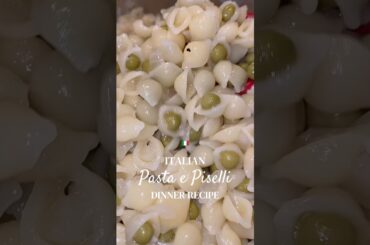 Pasta e Piselli — Italian Pasta and Peas recipe! #italianfood #italianrecipes #pastarecipe #pasta