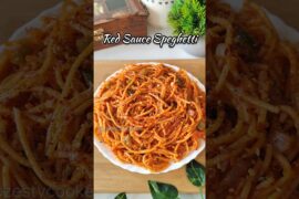 Red Sauce Speghetti Recipe 😍 #shorts