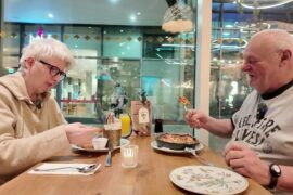 Spiceheads on Tour Bobbie & Steve have there evening dinner at Ask Italian Piccadilly #manchester