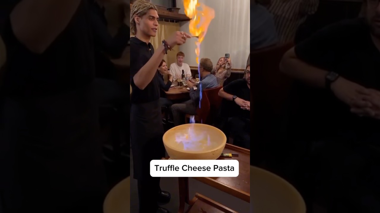 Luxury Pasta Made in a Cheese Wheel 🧀🔥 | Worth It? #shorts @NuwanSenavirathna-m4l Luxury Pasta Made in a Cheese Wheel 🧀🔥 | Worth It? #shorts @NuwanSenavirathna-m4l