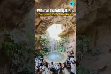 Waterfall Inside Bengaluru's First Indo-Italian Restaurant! #bengaluru #italian