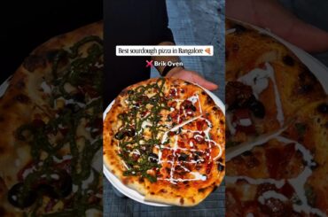 Best sourdough pizza in Bangalore #bangalore #food #shorts #pizza #sourdough #pizzaartist #bestpizza