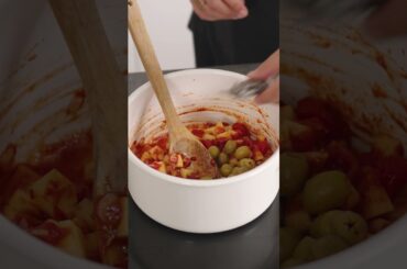 🐟 Cabillaud aux pommes de terre et olives  #recettefacile #lidlcuisine