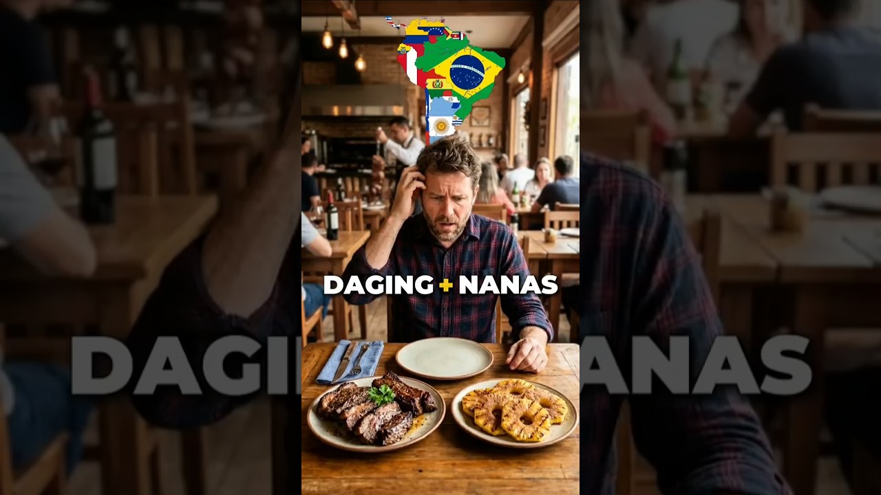 Restoran Ini Kasih Nanas Sebelum Daging?! 🥩🍍 #food #culture #churrasco Restoran Ini Kasih Nanas Sebelum Daging?! 🥩🍍 #food #culture #churrasco