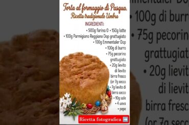 Torta al formaggio di Pasqua - Tradizione Umbra ‼️Ricetta fotografica📸 ‼️#pasqua #recipeoftheday