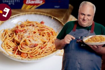 Cómo hacer Espaguetis a la Amatriciana (La auténtica receta de Italia)