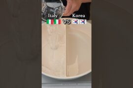 Italy 🇮🇹 VS Korea 🇰🇷⁉️ #ASMR #RAMEN #PASTA