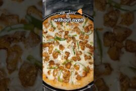 pizza recipe without oven 🤤#youtubeshorts #pizza #cooking #food #viralreels #shorts #recipe