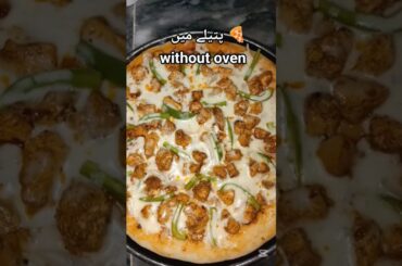 pizza recipe without oven 🤤#youtubeshorts #pizza #cooking #food #viralreels #shorts #recipe