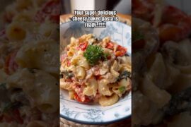 Viral Baked Feta Pasta|| Easy & Tasty Recipe🍝♥️✨ #pasta #youtubeshorts #recipe #shortsfeed #shorts