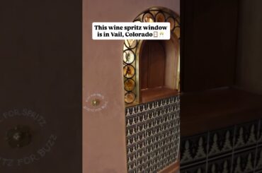 We found a Wine Spritz Window in Vail, CO🤯🥂🪟