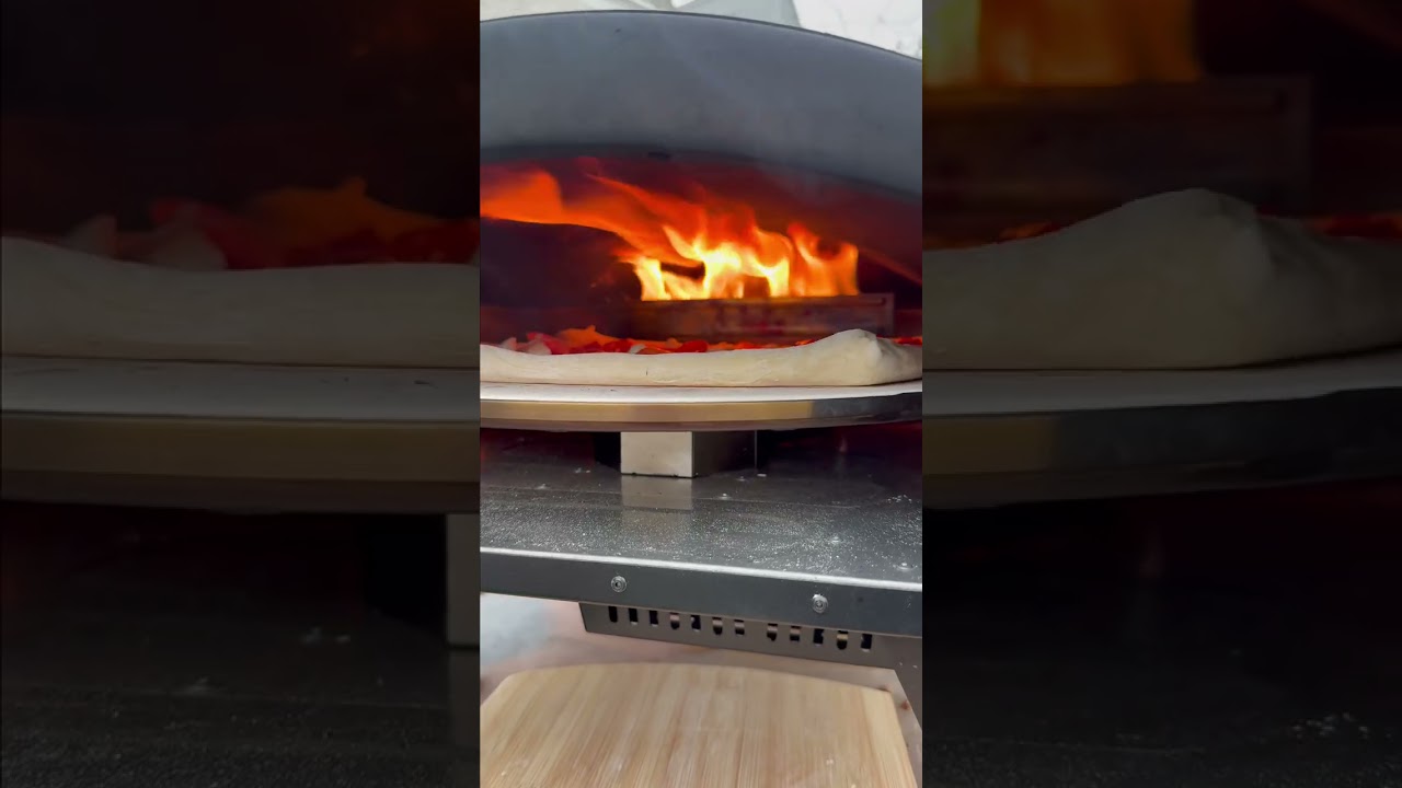 Backyard pizza nights just got a serious upgrade. Bertello SimulFIRE 16″ Rotating Outdoor Pizza Oven Backyard pizza nights just got a serious upgrade. Bertello SimulFIRE 16" Rotating Outdoor Pizza Oven