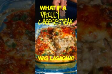 Philly Cheesesteak Lasagna (Wiz-inspired cheese sauce) 🔥 #cooking #food #cookingideas
