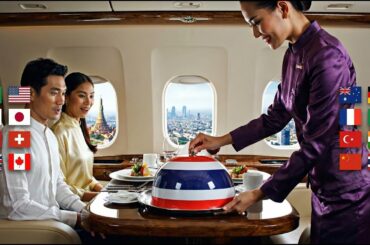 Luxury Private Jet Dining 🌍✈️ | Immersive ASMR Food Journey