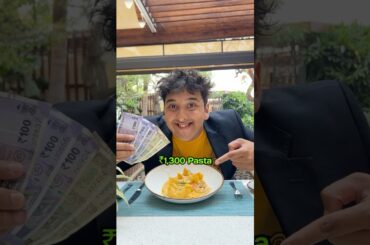 Is ₹1300 Pasta worth it??😮😋