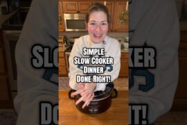 Simple Slow Cooker Dinner Done Right! #recipe #fypシ #cooking #food #dinner #pasta #yum  #easyrecipe