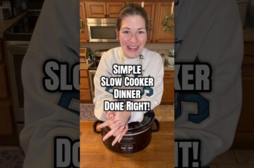 Simple Slow Cooker Dinner Done Right! #recipe #fypシ #cooking #food #dinner #pasta #yum  #easyrecipe