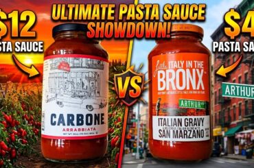 $12 Carbone® Pasta Sauce VS $4 Little Italy In The Bronx® Italian Gravy! 🍝🍅 | theendorsement