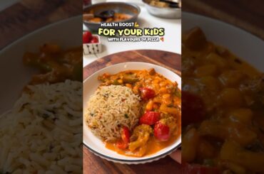 One pot saucy  and delicious pizza  Rice bowl 🍚🌽🥬#recipe #shorts