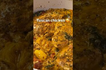 Savoury Tuscan chicken 🥰 #food #cooking #foodie #cookingchannel #healthy #yummy