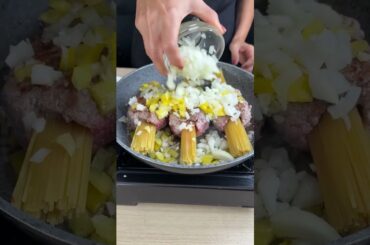 Baked pasta with meat au gratin