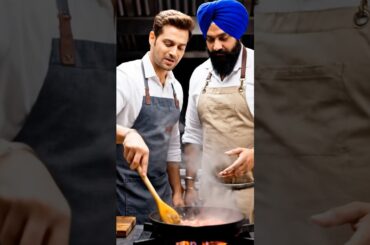 #shorts Italian Guy Cooks Pasta for Punjabi Friend 🇮🇹🤯 His Reaction is GOLD!