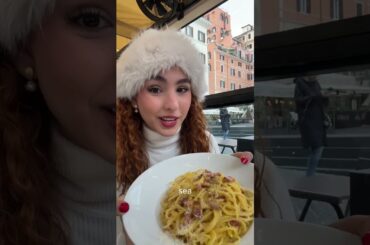 PROBANDO PASTA CARBONARA EN ROMA, ITALIA| Alondranunez.z