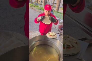 The best fried pizza on the streets of Italy. #pizza #italianfood #streetfood