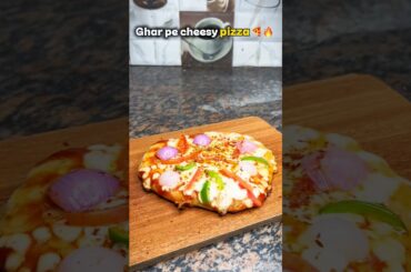 5 Minute mein Ghar pe Pizza 🍕 | Itna Easy ki Shock ho jaoge 😱🔥 #shorts #pizza #recipe #ytshorts