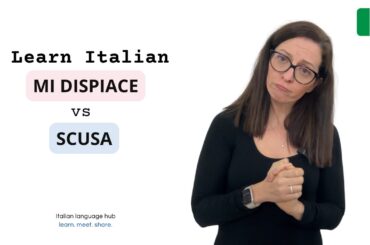 Italian MI DISPIACE vs SCUSA #learnitalian
