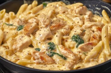 This recipe will drive you crazy! Incredibly tender pasta with chicken in a thick creamy sauce!