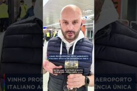Vinho produzido no teto? Aeroporto italiano aposta em experiência única #shorts