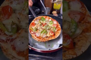 Double🧀Cheese Roti pizza 🍕 #cooking #easyrecipe #pizza #tasty #trendingshort