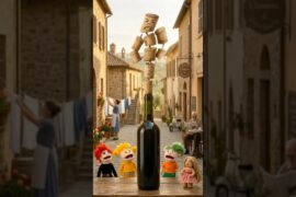 Corked! #ai #wine #italy #parody #comedyshorts #cartoonshorts #cork #europe #aishorts #winelovers