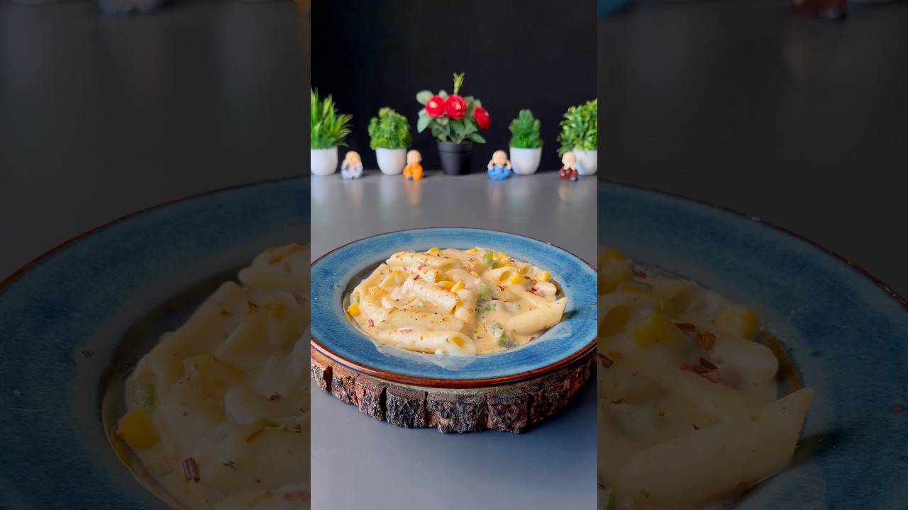 Creamy pasta recipe #shorts #recipe #whitesaucepasta #cooking Creamy pasta recipe #shorts #recipe #whitesaucepasta #cooking