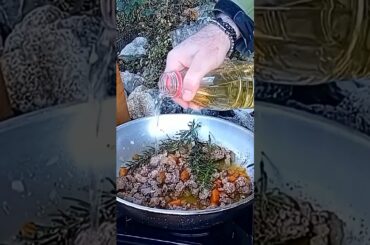 How to Cook Perfect White Sauce Pasta in ONE Pan (Italian 🇮🇹 Bushcraft)